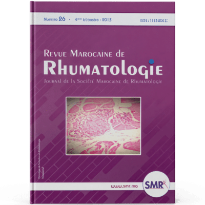 Revue Marocaine de Rhumatologie (N26, 2013)