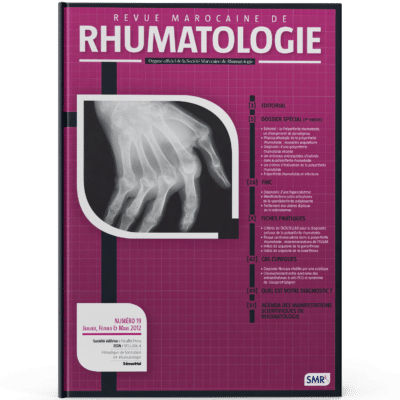 Revue Marocaine de Rhumatologie (N19, 2012)