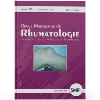 Revue Marocaine de Rhumatologie (N29, 2014)