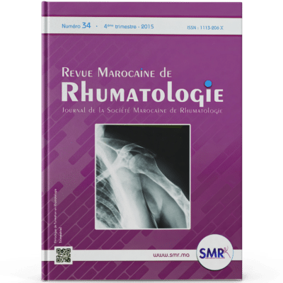 Revue Marocaine de Rhumatologie (N34, 2015)