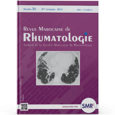 Revue Marocaine de Rhumatologie (N36, 2016)