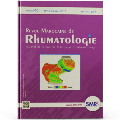 Revue Marocaine de Rhumatologie (N40, 2017)