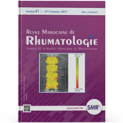 Revue Marocaine de Rhumatologie (N41, 2017)