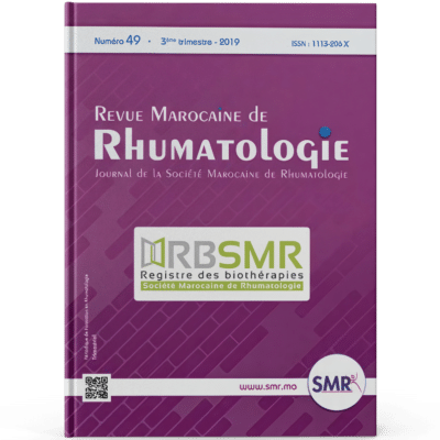 Revue Marocaine de Rhumatologie (N49, 2019)