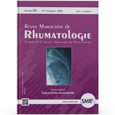 Revue Marocaine de Rhumatologie (N54, 2020)