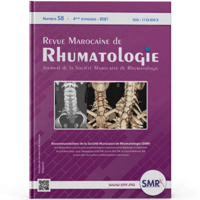 Revue Marocaine de Rhumatologie (N58, 2021)