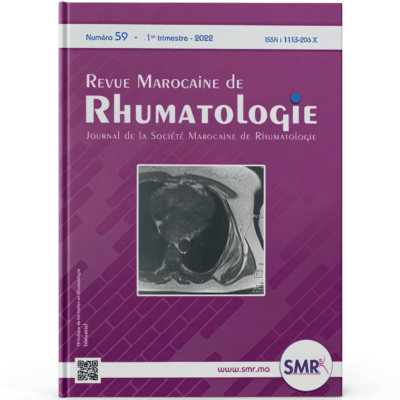 Revue Marocaine de Rhumatologie (N59, 2022)