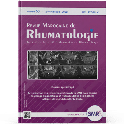 Revue Marocaine de Rhumatologie (N60, 2022)