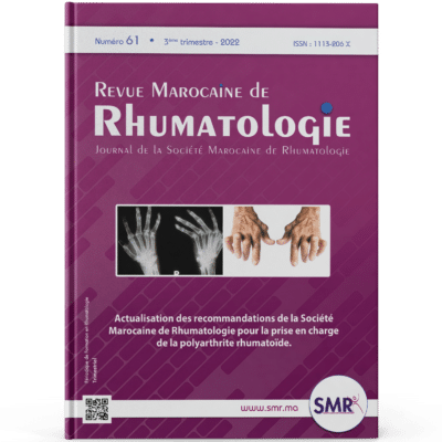 Revue Marocaine de Rhumatologie (N61, 2022)