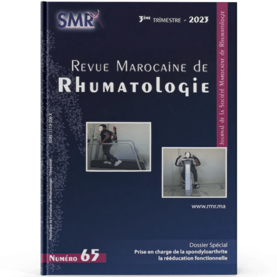 Revue Marocaine de Rhumatologie (N65, 2023)