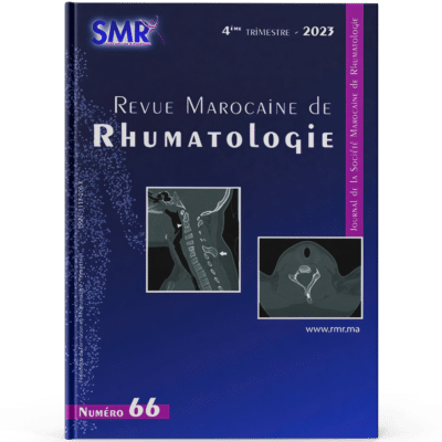 Revue Marocaine de Rhumatologie (N66, 2023)