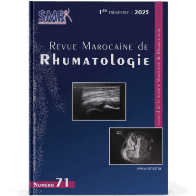 Revue Marocaine de Rhumatologie (N71, 2025)