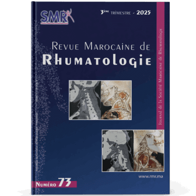 Revue Marocaine de Rhumatologie (N73, 2025)