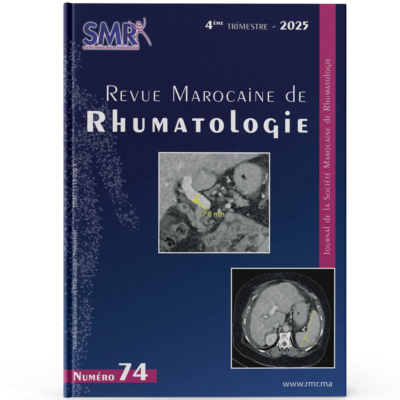 Revue Marocaine de Rhumatologie (N74, 2026)