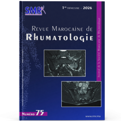 Revue Marocaine de Rhumatologie (N75, 2026)